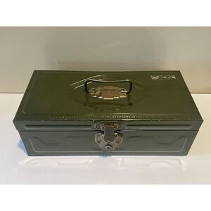 Antique Union‎ Chest Lock Box with Coin Holder Made In USA